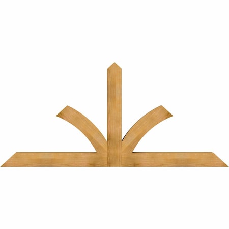 Ekena Millwork Richland Rough Sawn Timber Gable Bracket, Western Red Cedar, 96"W x 44"H x 6"D x 6"F, 11/12 Pitch GBW096X44X0606RIC00RWR